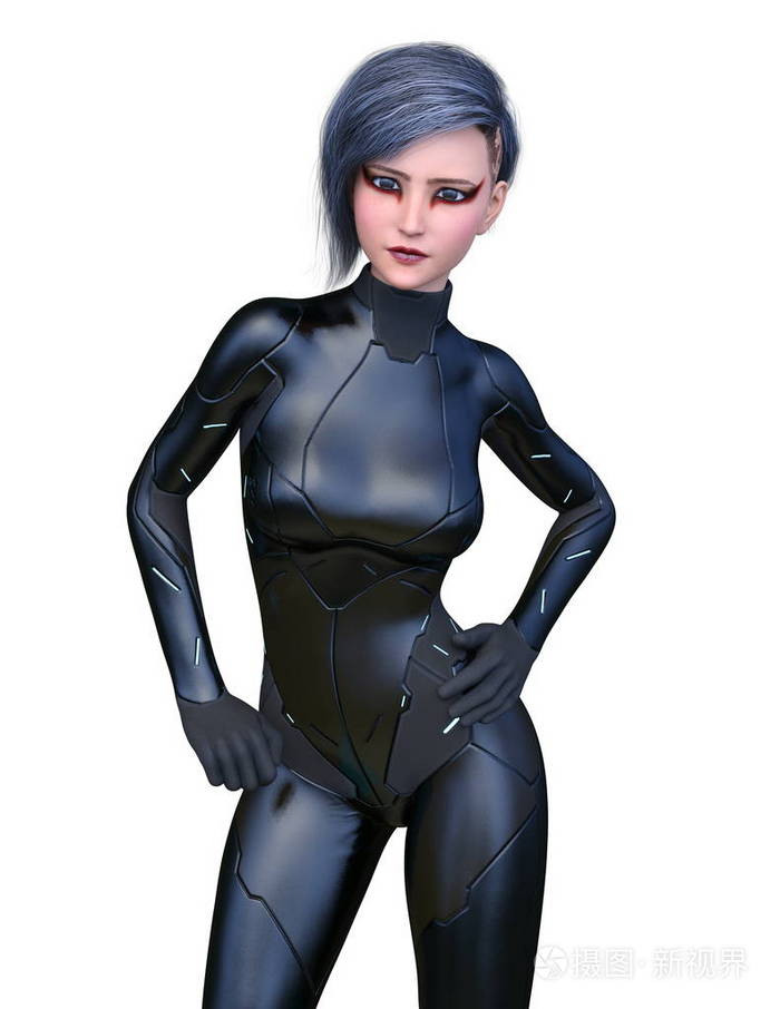 超级woman3dcg渲染的超级女人