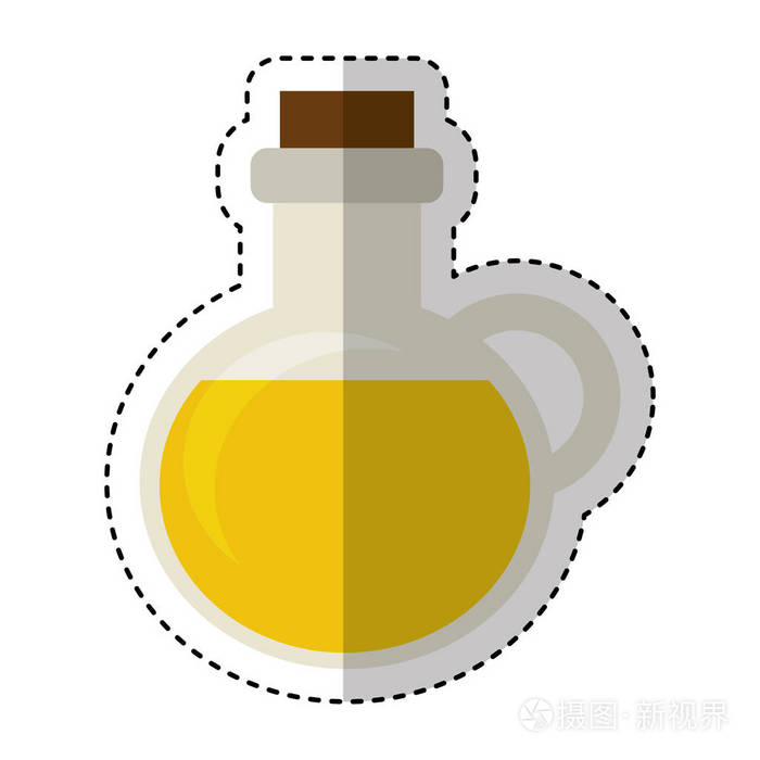 橄榄油瓶孤立的图标