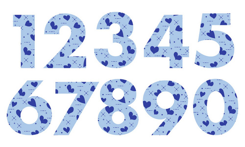 创意阿拉伯数字图片