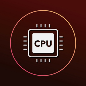 cpu 图标矢量图