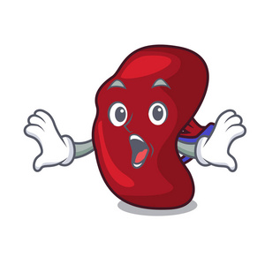 惊脾吉祥物卡通风格矢量插画照片