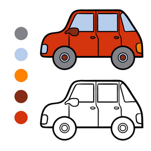 儿童绘画的汽车旅行图片-儿童绘画的汽车旅行素材-儿童绘画的汽车旅行