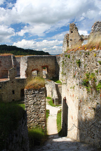 城堡废墟拉比。南波希米亚捷克共和国