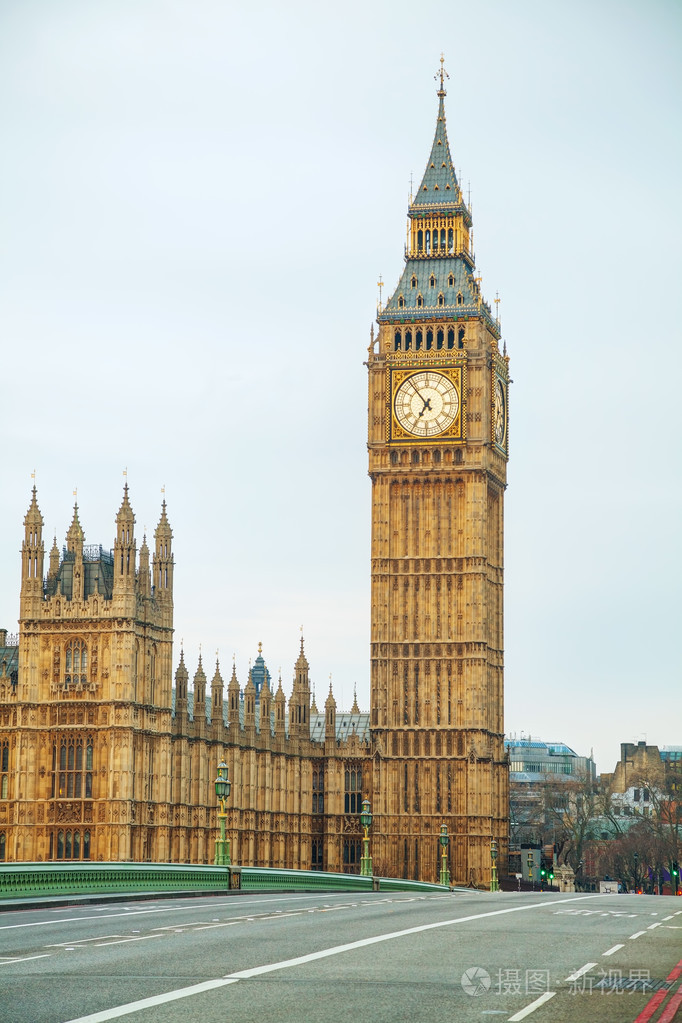 在伦敦的伊丽莎白塔