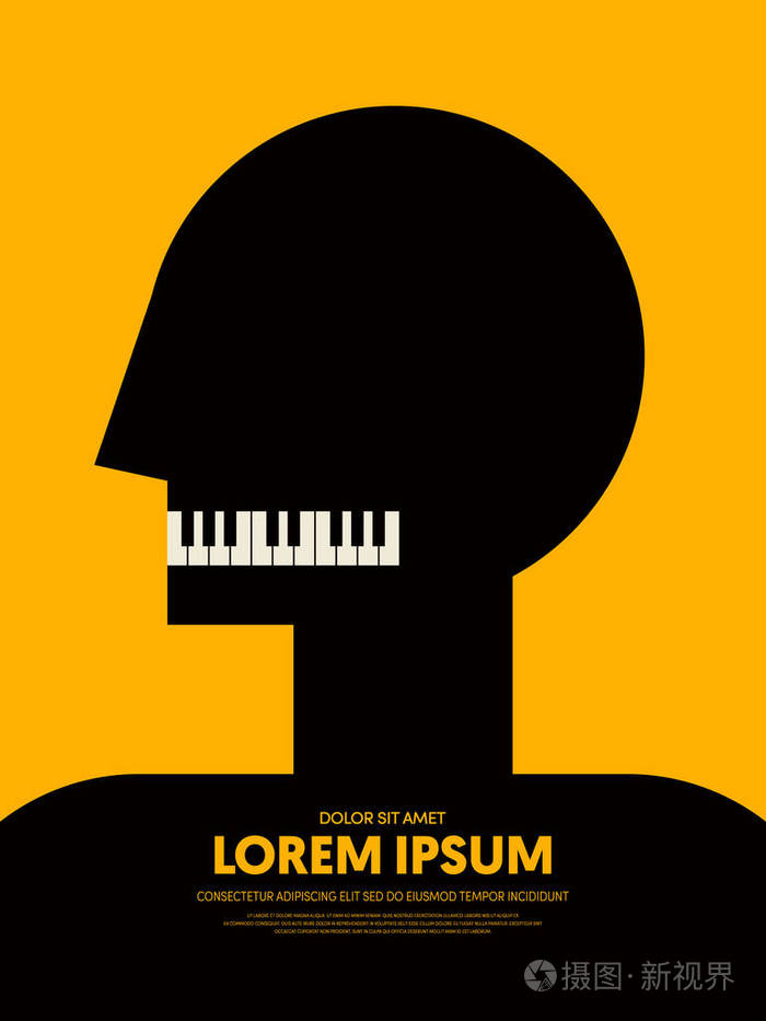 音乐复古复古抽象海报背景.