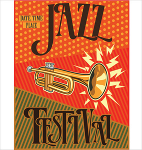 爵士乐复古老式背景照片