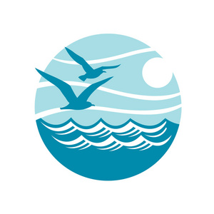 海鸥的喷泉图片