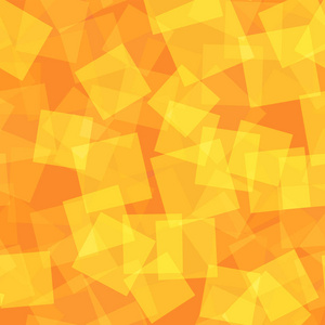 抽象平方图案橙色几何背景美丽的随机平方几何混沌