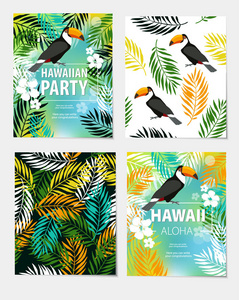 热带叶的构成在样式剪纸为设计 异国情调旅行 假日 消遣 插画 正版商用图片07v7df 摄图新视界