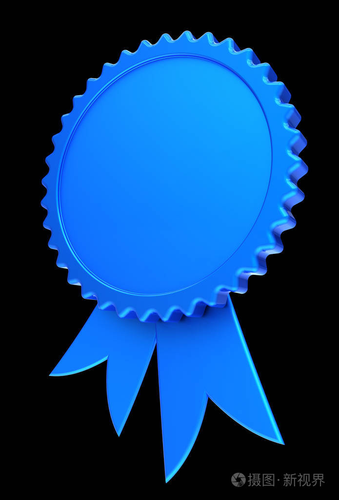 成就最佳徽章优胜者模板设计元素空.3d 图, 在黑色上隔离