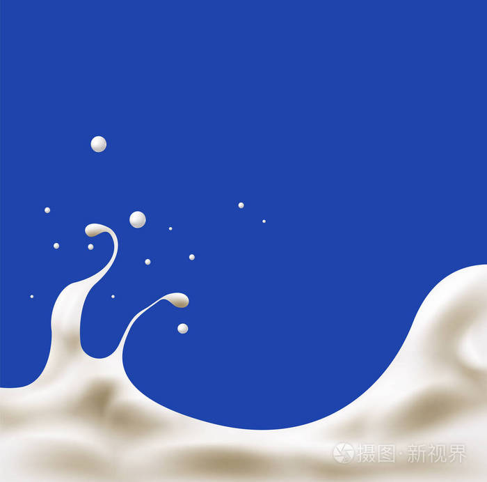 牛奶溅矢量