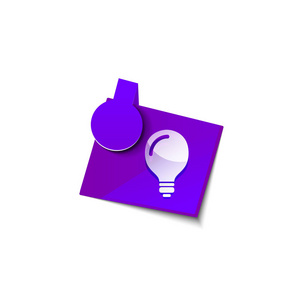 灯泡, 新理念概念网页按钮