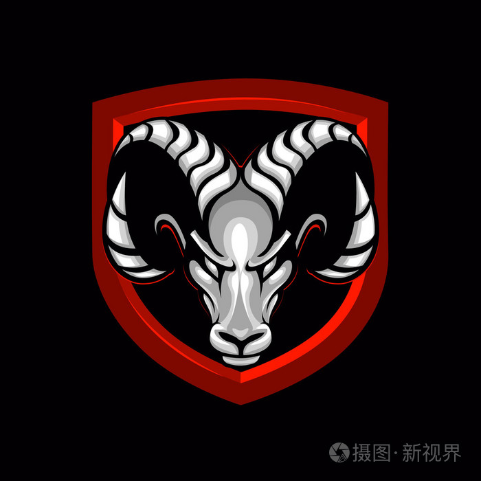 goat head symbol ,billy goat logo