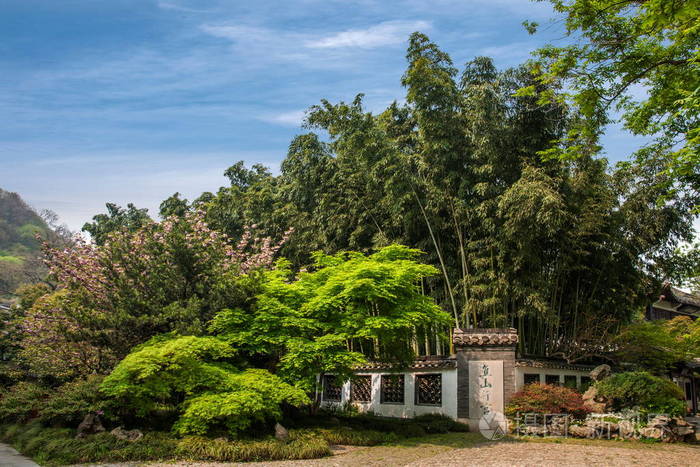镇江金山丁卉凡寺庙园林建筑