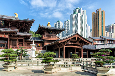 志莲净苑, 香港东方金阁的志莲净苑和中国园林志莲净苑, 香港志莲净苑