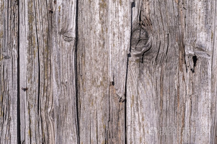 老腐朽木板的质地
