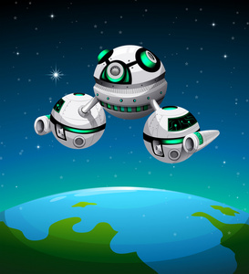宇宙飞船幻想画图片