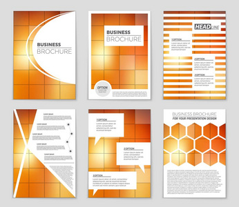 抽象矢量布局背景集。艺术模板设计 列表 页面 样机宣传册主题样式 横幅 想法 封面 小册子 打印 传单，书，空