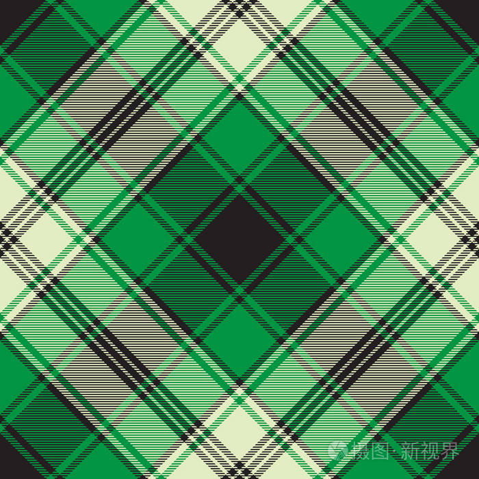 绿色格子方格无缝面料纹理