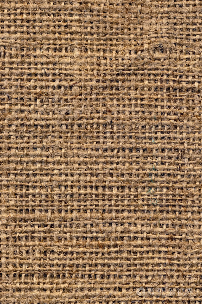 麻布帆布自然棕色粗 grunge 纹理