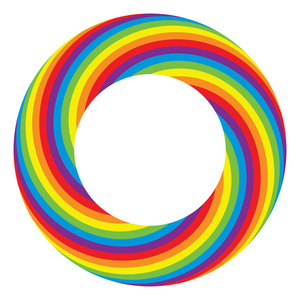 彩虹圈圈图片