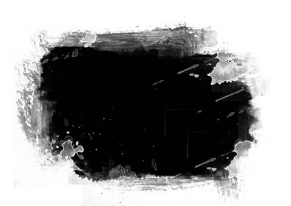 黑色水色补丁图形画笔描边效果背景设计元素