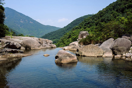 中国一条高山之河的照片