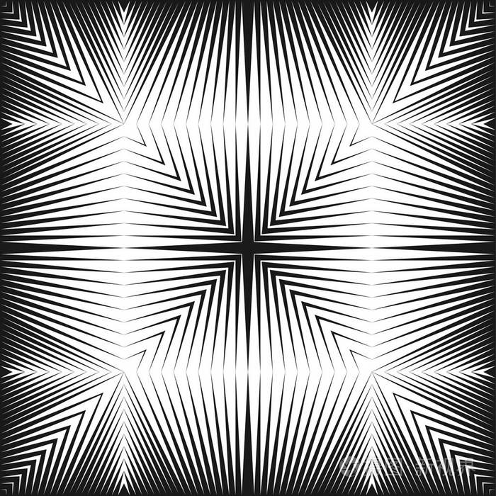 矢量现代设计光学错觉黑白背景