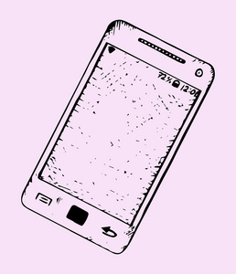 手机黄昏手绘图片-手机黄昏手绘素材-手机黄昏手绘插画-摄图新视界