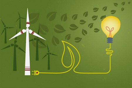 保存环境和绿色能源概念