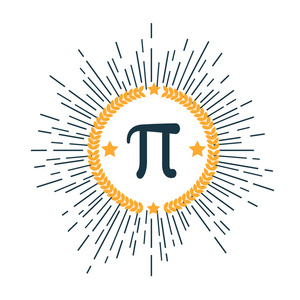 数学 pi 图标平照片