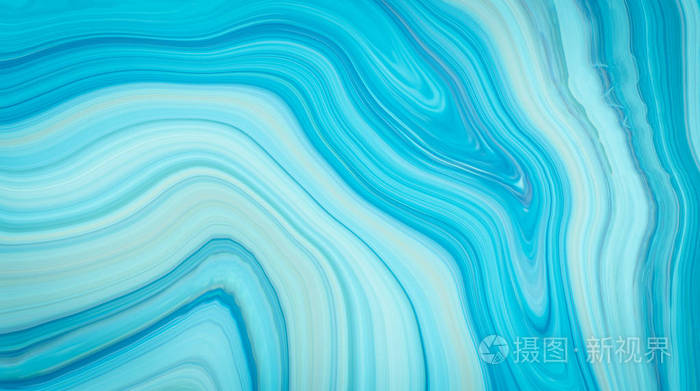 大理石的油墨多彩 蓝色的大理石图案纹理抽象背景 可以用于背景或壁纸照片 正版商用图片0pc40s 摄图新视界