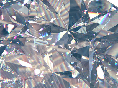 层状的纹理三角形钻石或水晶形状背景.3d 渲染模型照片