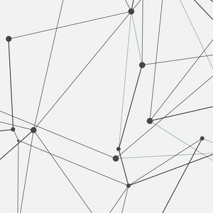 用点连接形状花用连接点和线的抽象多边形网络科学背景照片