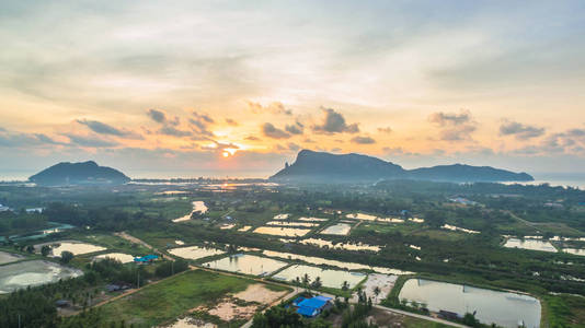 美丽的早晨，在 Prajuab 克勒克汗