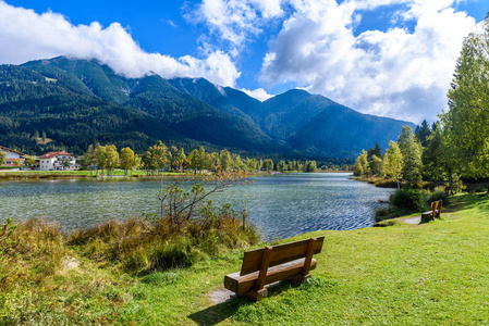 Wildsee 湖在泽费尔德, 奥地利欧洲