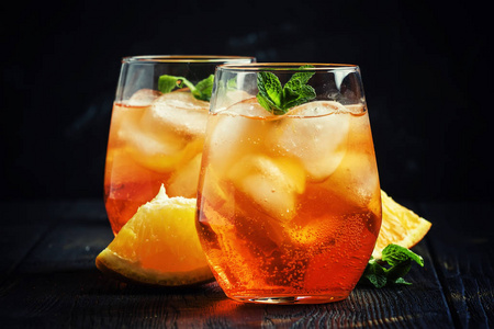 aperol spritz 鸡尾酒照片