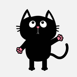 搞笑的黑猫搞笑的小猫和小狗可爱的小女孩可爱的卡通美人鱼猫下大海