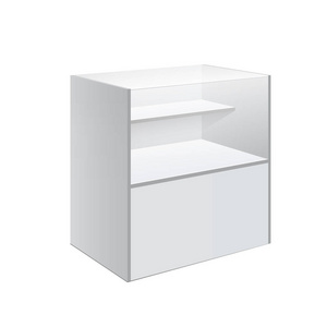 空白升级柜台.零售贸易站隔离促销柜台,零售贸易站促销柜台样机.