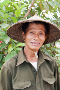 友好的亚洲人像, 传统的越南帽