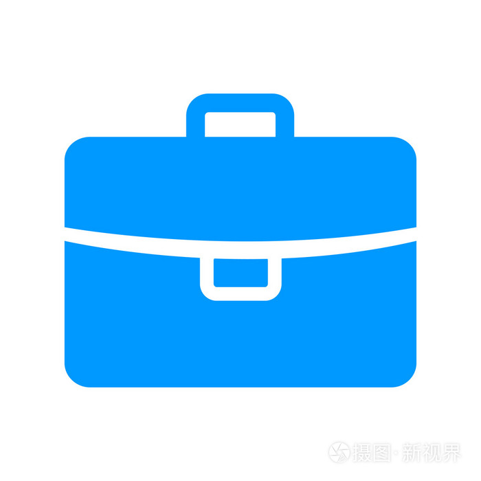公文包图标,矢量图.平面设计风格