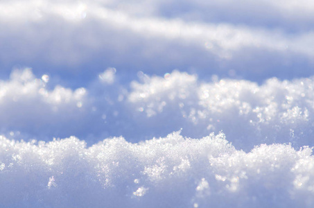 冬雪景观与雪堆图片