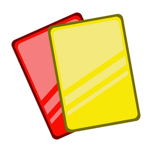 红色和黄色卡片
