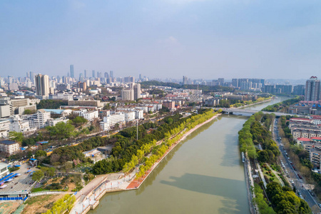 鸟瞰南京城市建筑景观图片