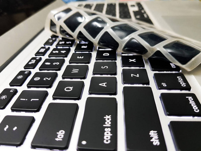 硅笔记本电脑键盘盖, 显示底层笔记本电脑隔离键