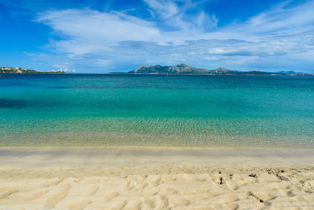 Pollenca 港西班牙马略卡岛美丽的海滩和海岸