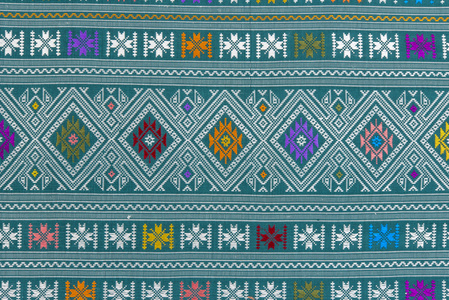 泰国丝绸生产的工艺品
