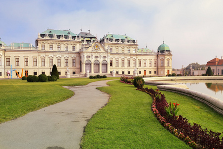 宫殿上的 Belveder，维也纳奥地利