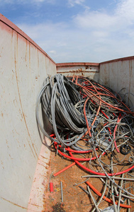 堆填区废旧电线大容器
