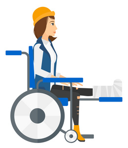 坐在轮椅上的病人